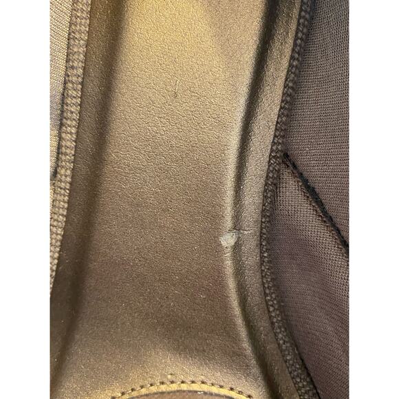 Life Stride Women's Taupe Canvas Cork Wedge Memory Foam Open Toe Heels Size 10M - Picture 8 of 10